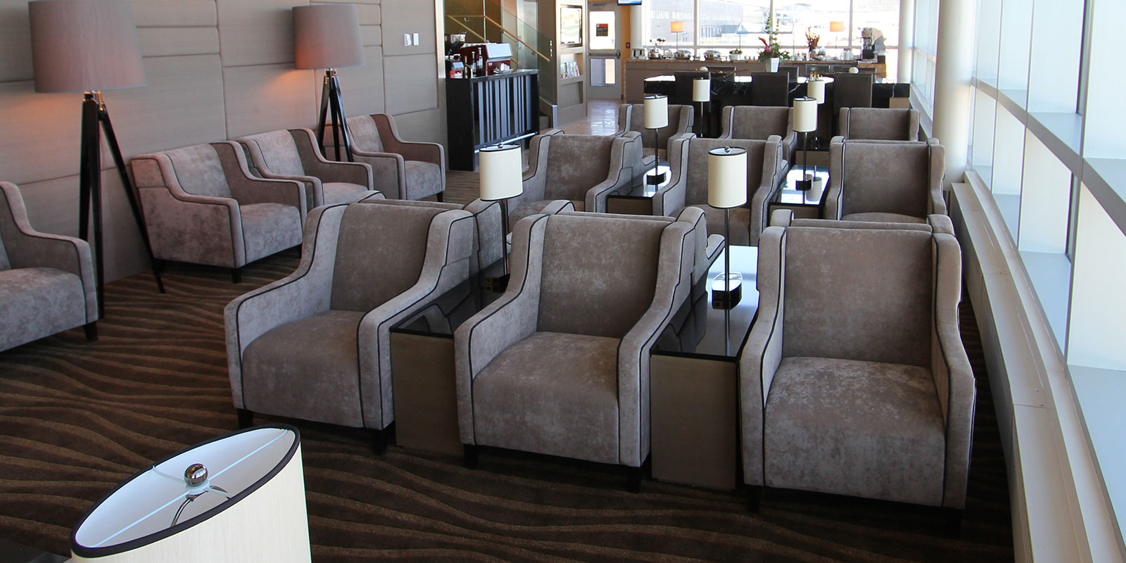 Plaza Premium Lounge YEG (US Departures) — bar and food service