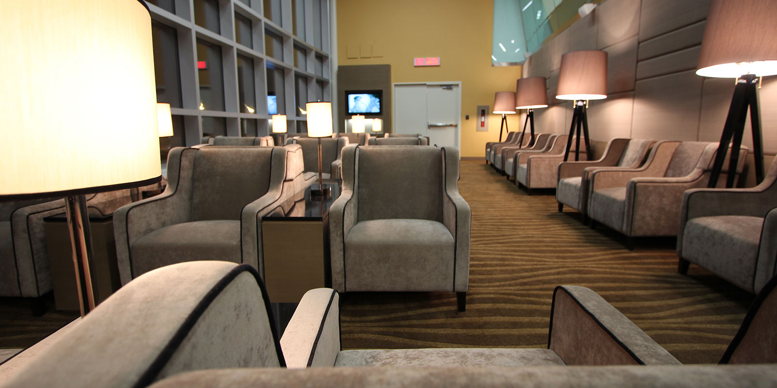 Plaza Premium Lounge YEG (US Departures) — quiet seating area